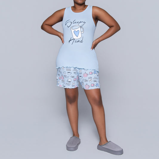 Blue Sleepy Head Pyjama Set