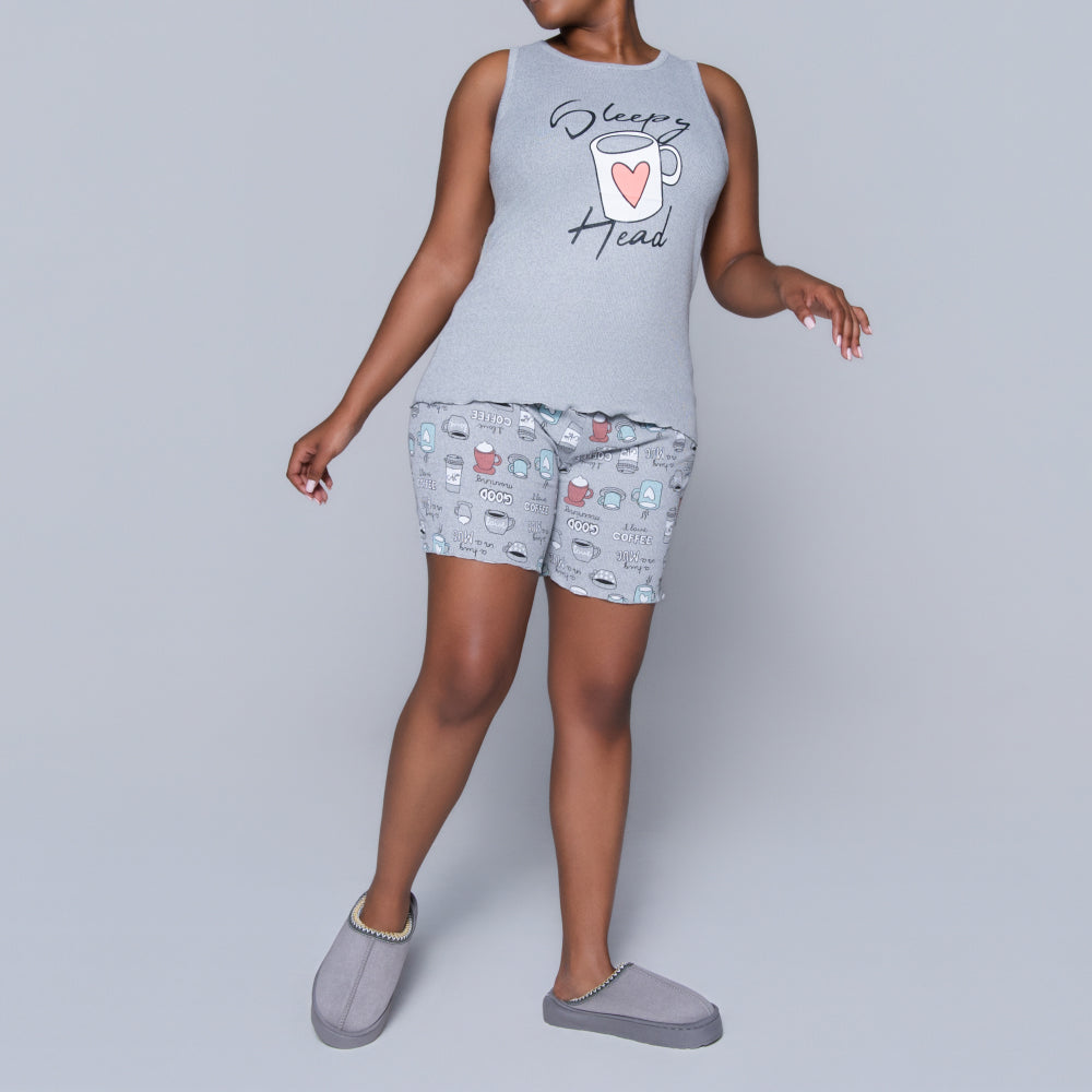 Grey Sleepy Head Pyjama Set