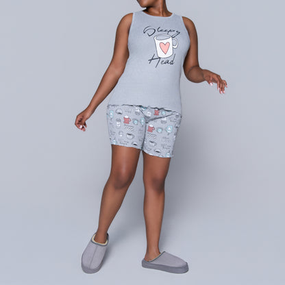 Grey Sleepy Head Pyjama Set