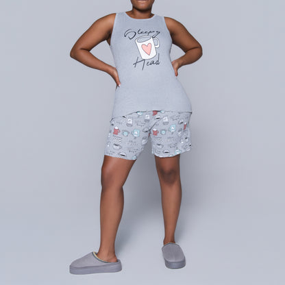 Grey Sleepy Head Pyjama Set