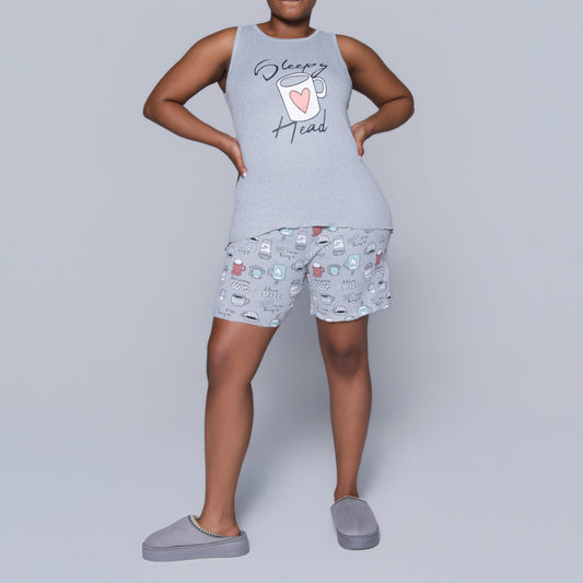 Grey Sleepy Head Pyjama Set