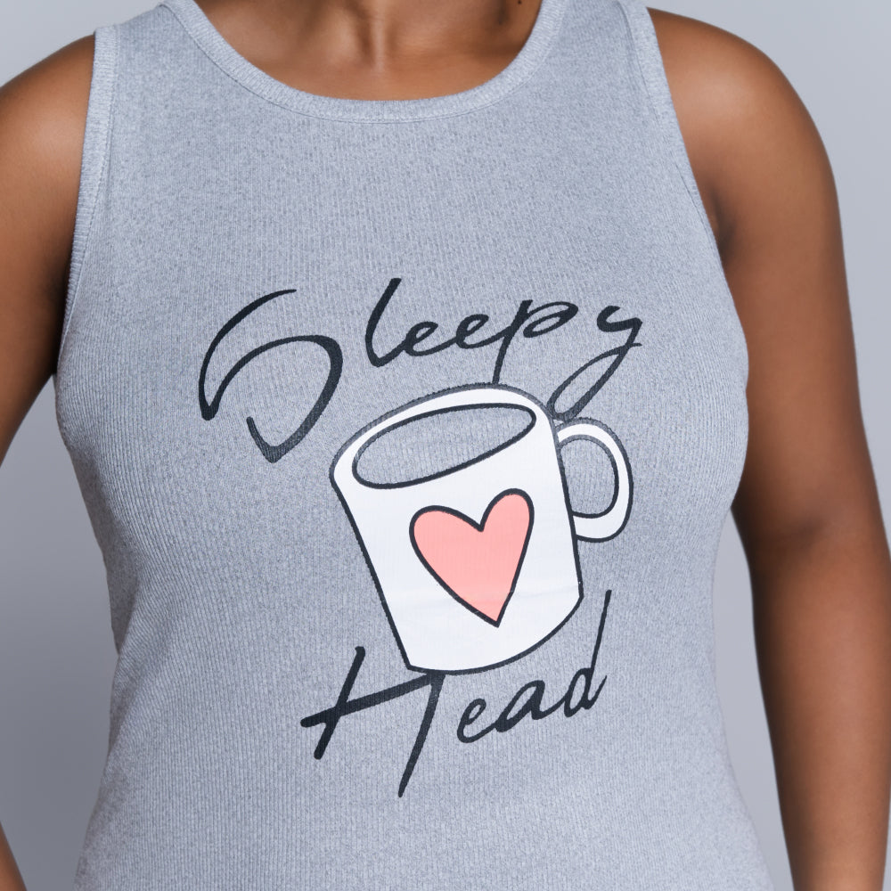 Grey Sleepy Head Pyjama Set