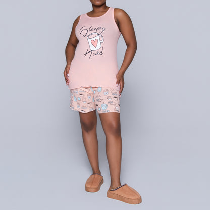 Pink Sleepy Head Pyjama Set