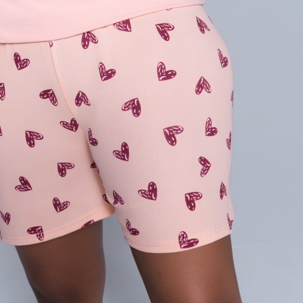 Pink Cuddles Edit Shorty Pyjamas Set