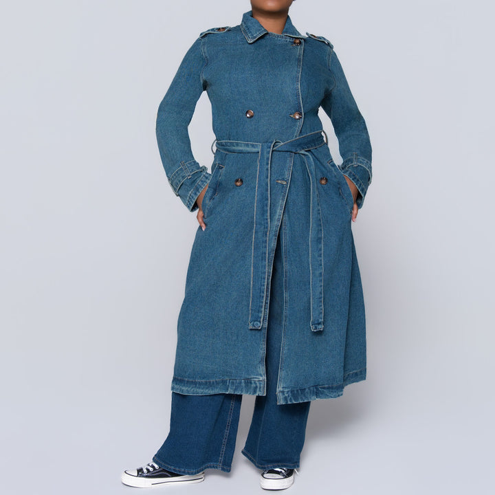 Denim Trench Coat