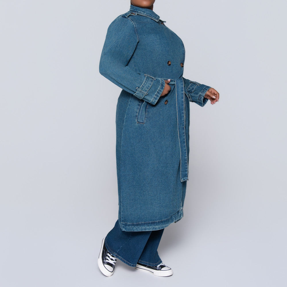Denim Trench Coat