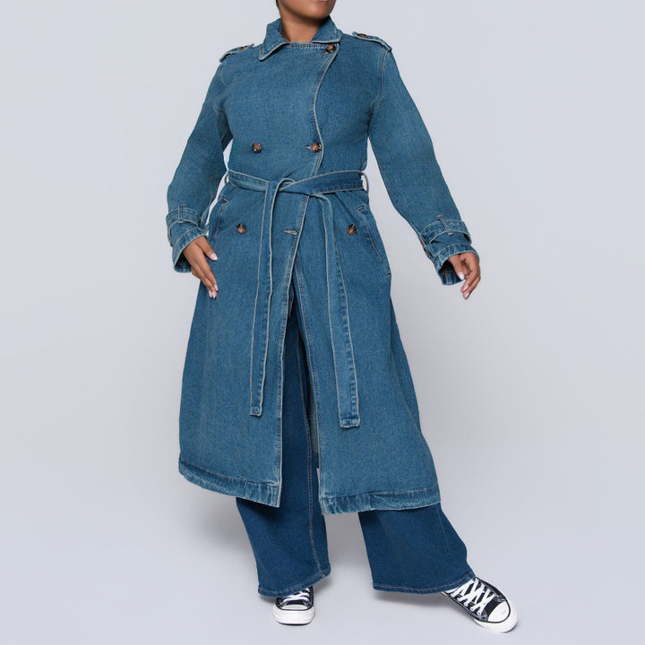 Denim Trench Coat