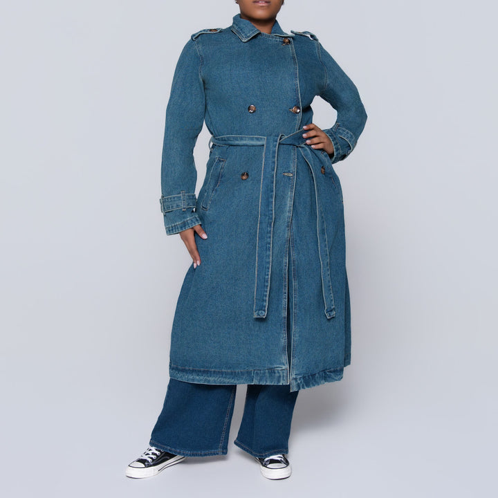 Denim Trench Coat