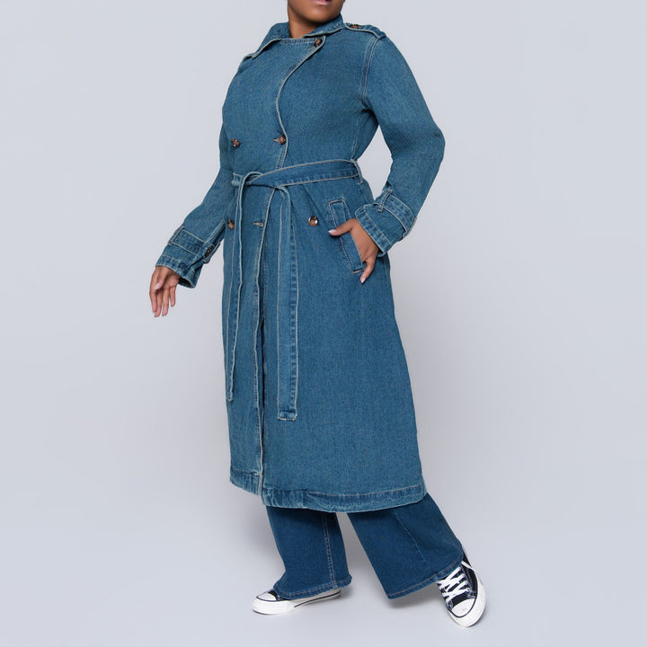 Denim Trench Coat