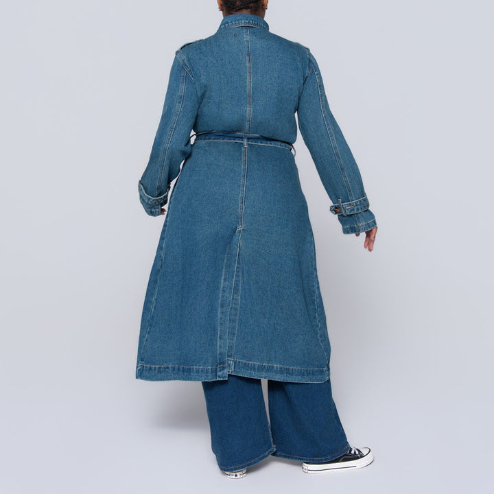 Denim Trench Coat