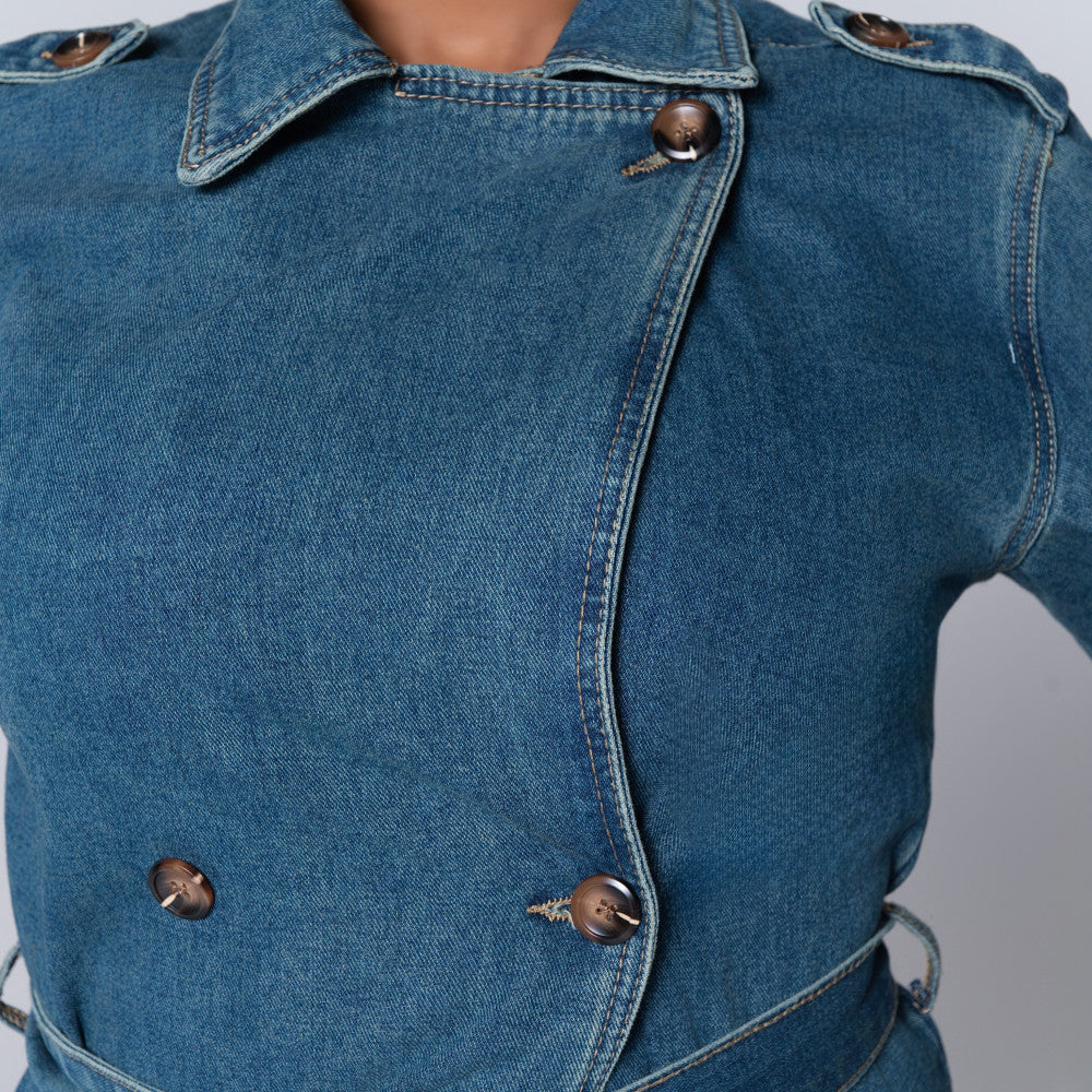 Denim Trench Coat