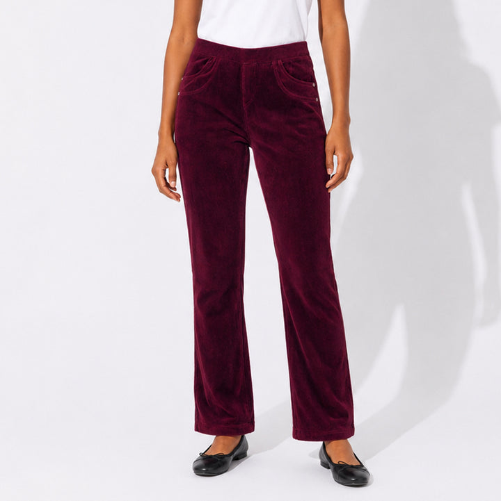 Wine Corduroy Pants