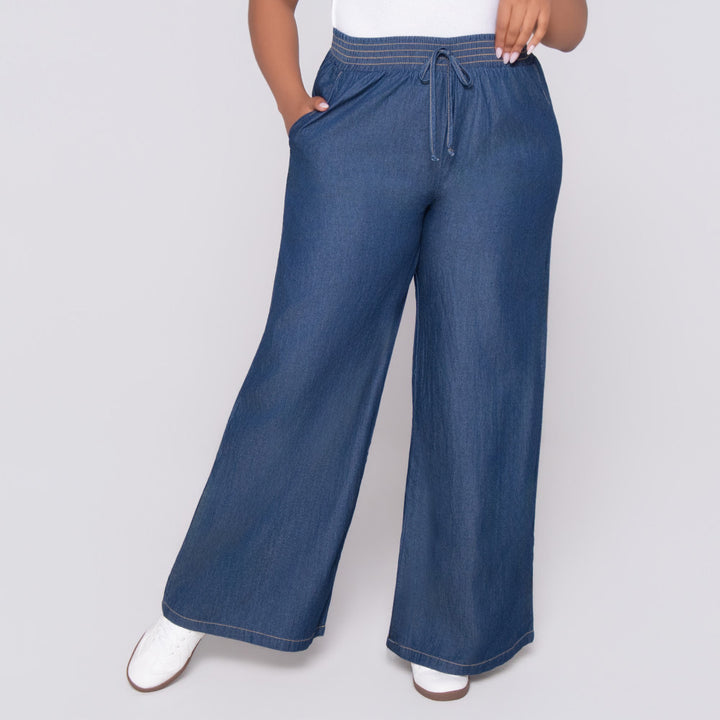 Wide Leg Denim Jeans