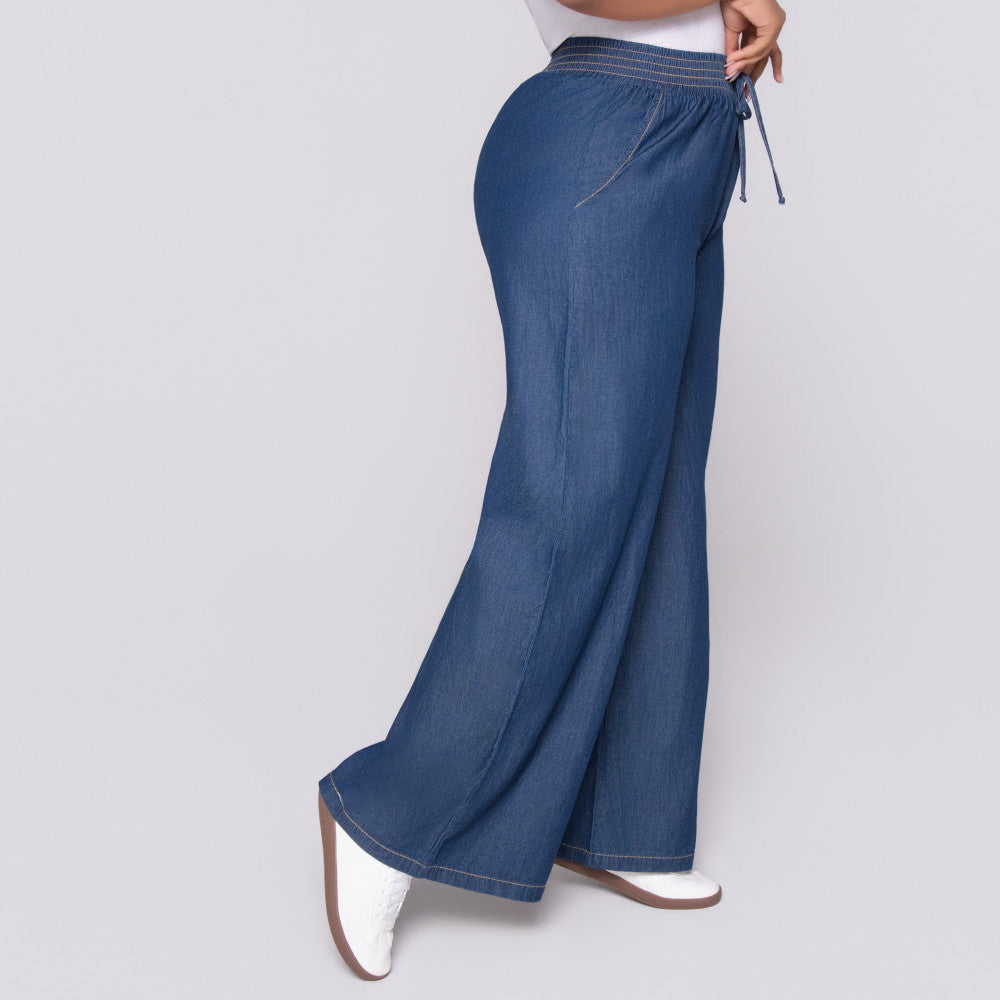 Wide Leg Denim Jeans