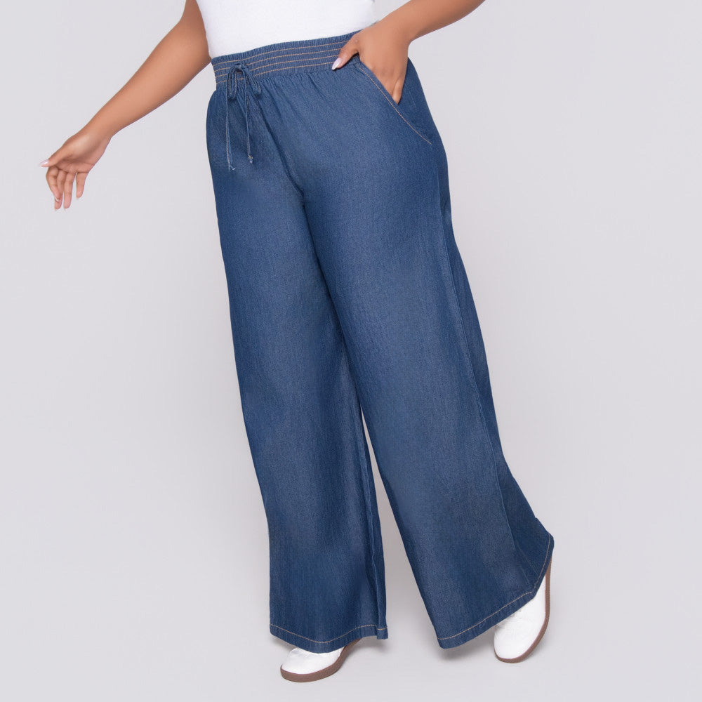 Wide Leg Denim Jeans