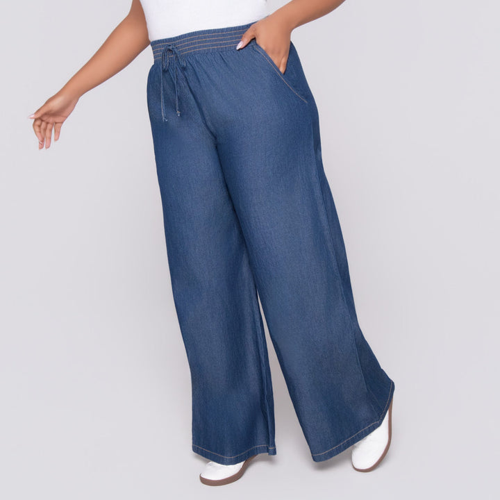 Wide Leg Denim Jeans