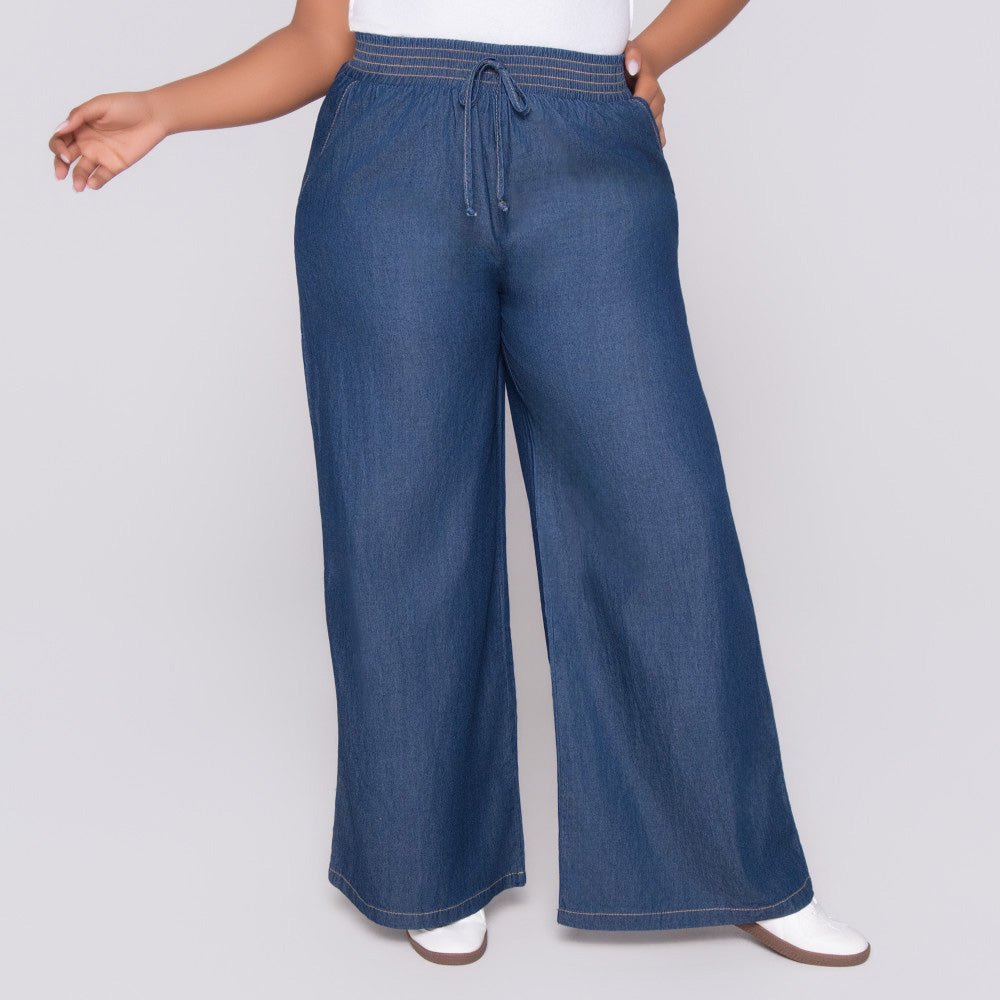 Wide Leg Denim Jeans