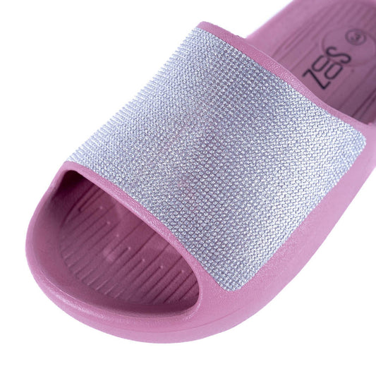 Berry Diamante Sandals