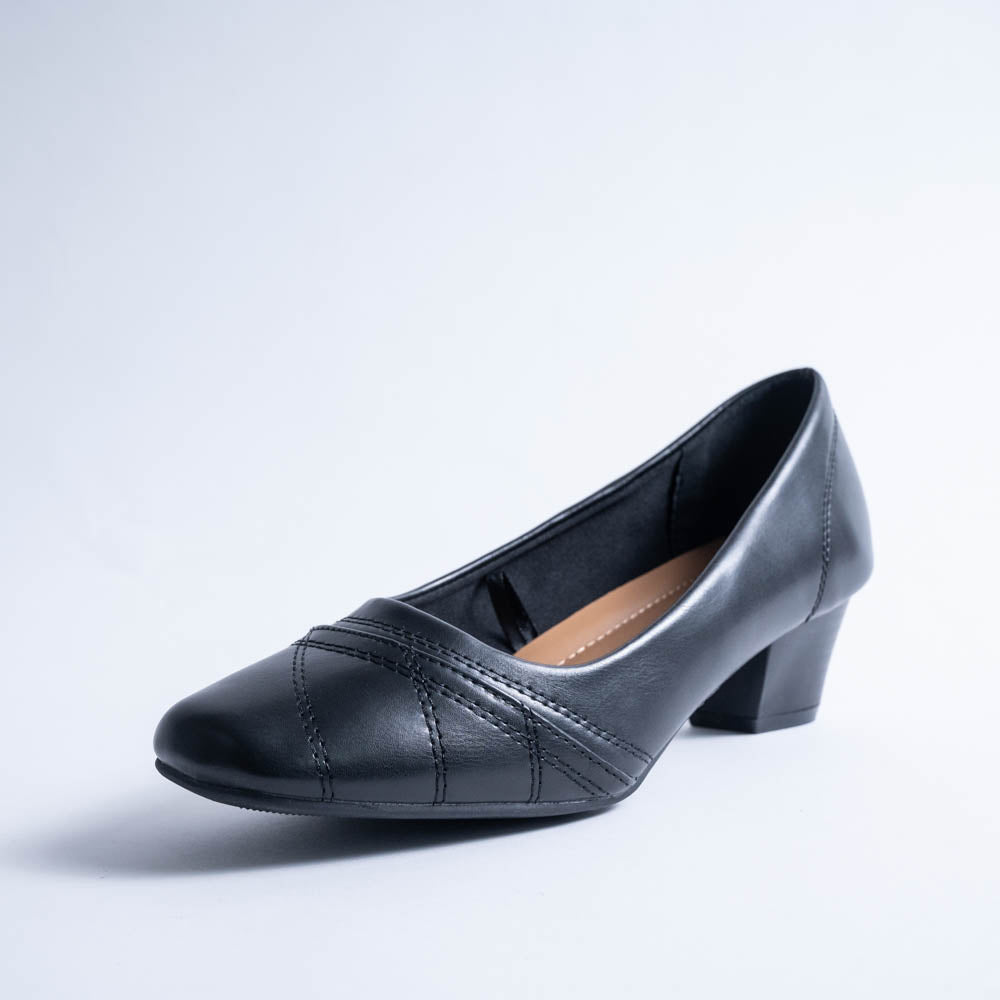 Ladies Black Ankle Strap Nurse Shoe