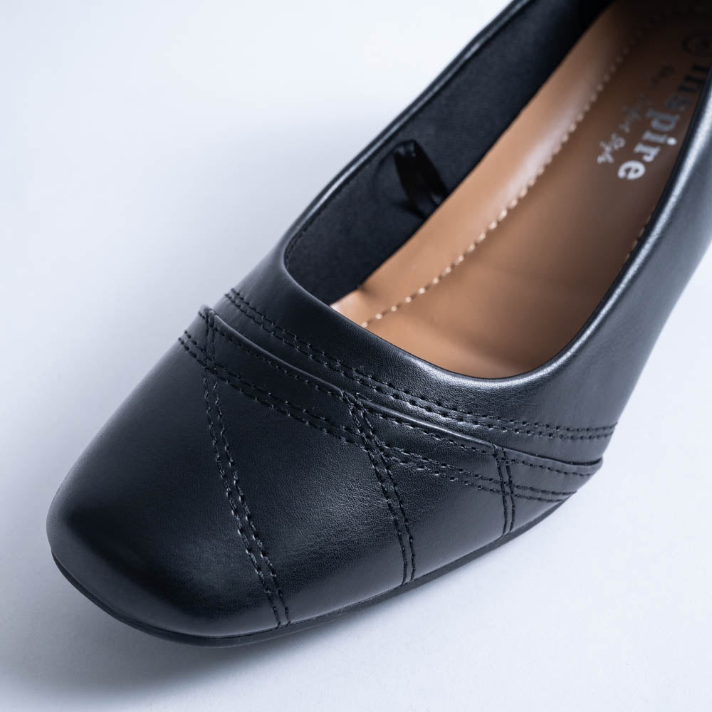 Ladies Black Ankle Strap Nurse Shoe