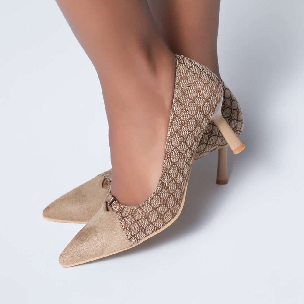 Ladies Buckle Trim Heel