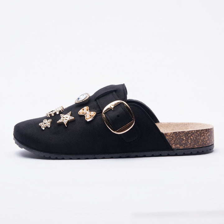 Ladies Diamante Jewels Closed Birkie Sandals