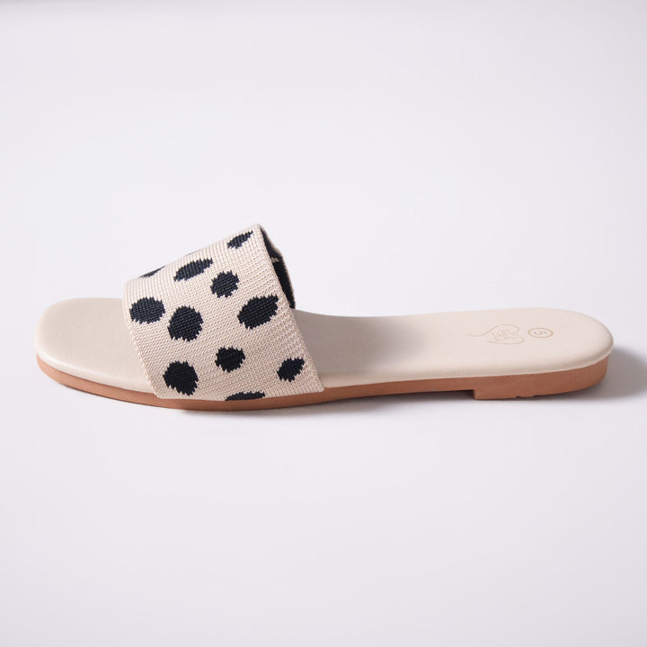 Beige Animal Print Sandals