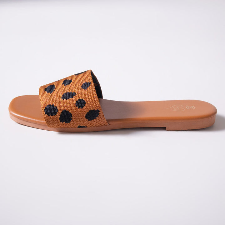 Tan Animal Print Sandals
