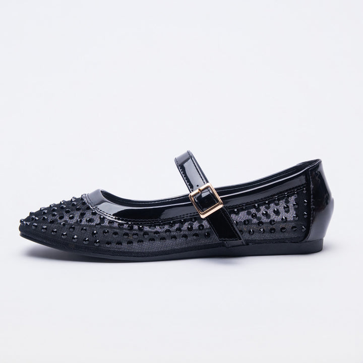 Sequins Edit Black Pumps