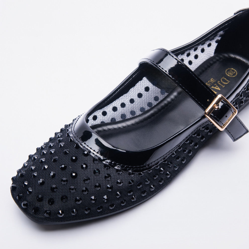 Sequins Edit Black Pumps