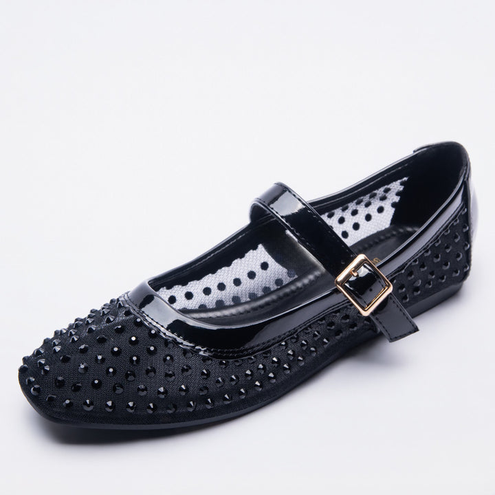 Sequins Edit Black Pumps