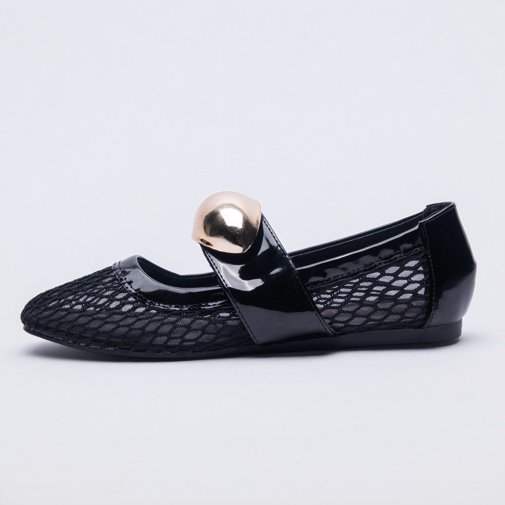 Gold Edit Black Pumps