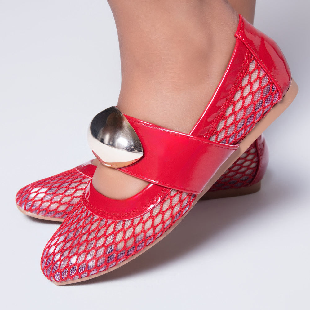 Gold Edit Red Pumps