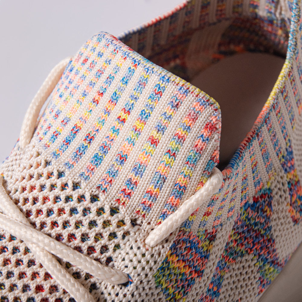 Beige Fly Knit Sneaker