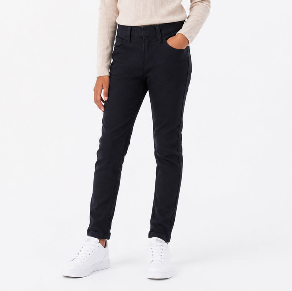 Girls Denim Jeggings With Back Pocket