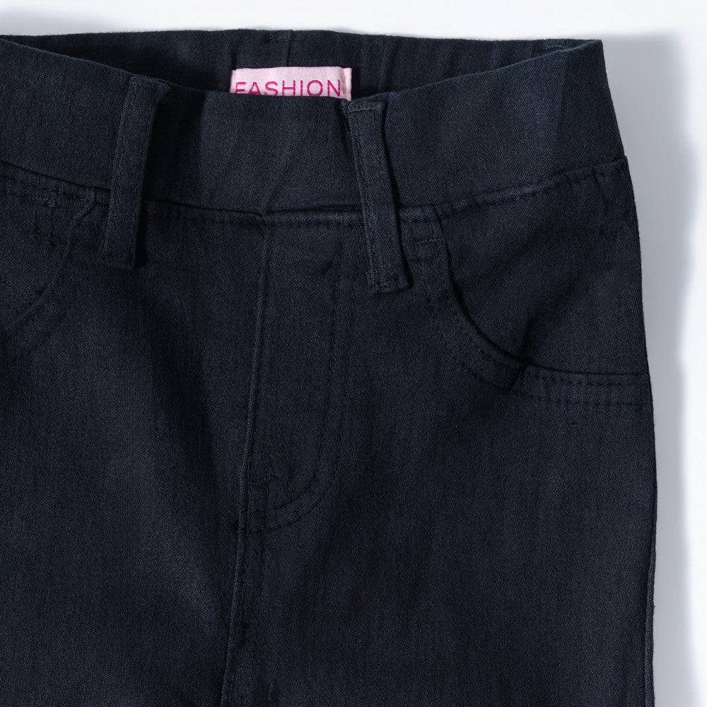 Girls Denim Jeggings With Back Pocket