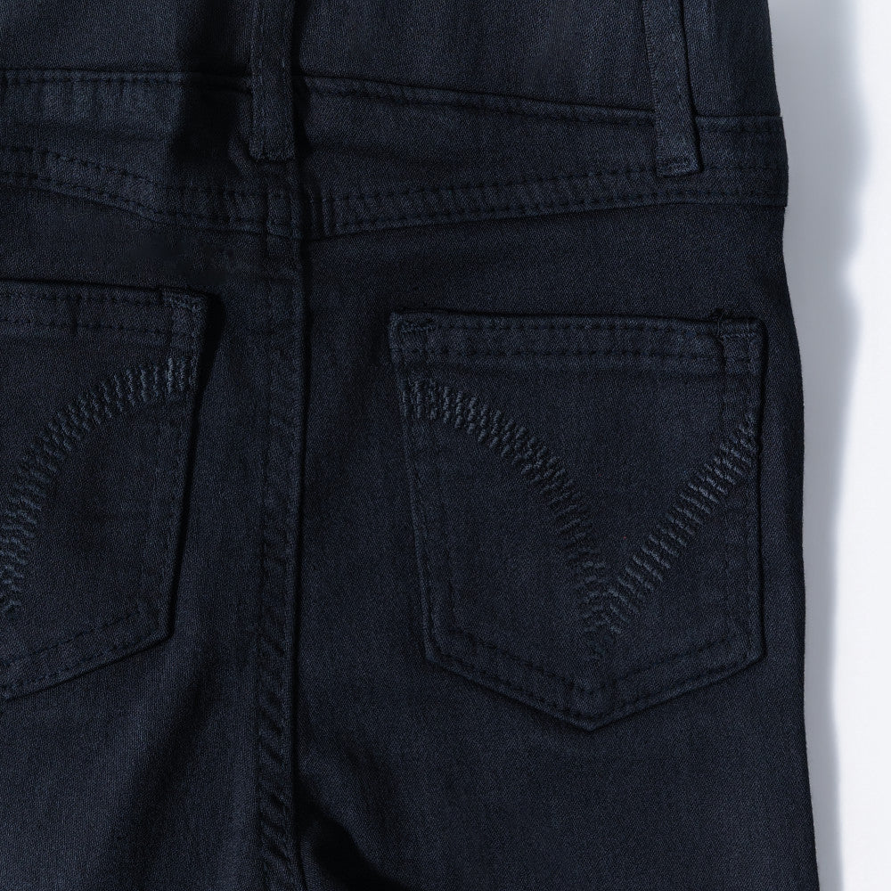 Girls Denim Jeggings With Back Pocket