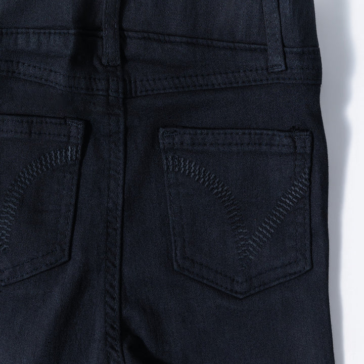 Girls Denim Jeggings With Back Pocket