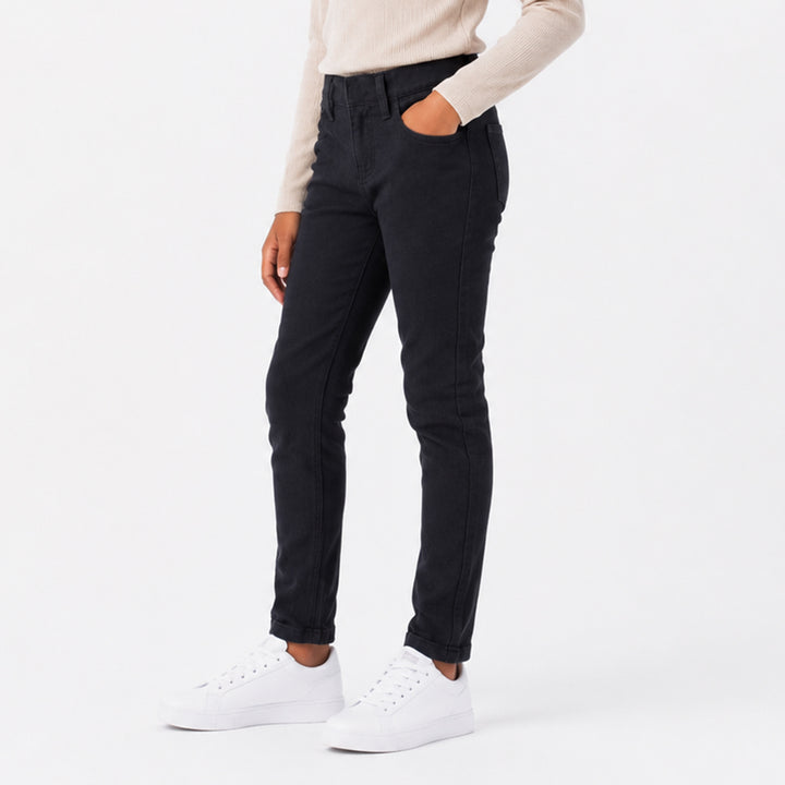Girls Denim Jeggings With Back Pocket
