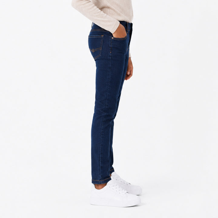 Girls Denim Jeggings With Back Pocket