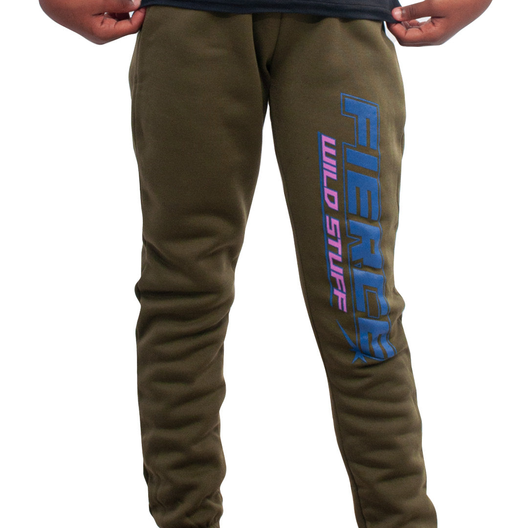 Girls Olive Joggers