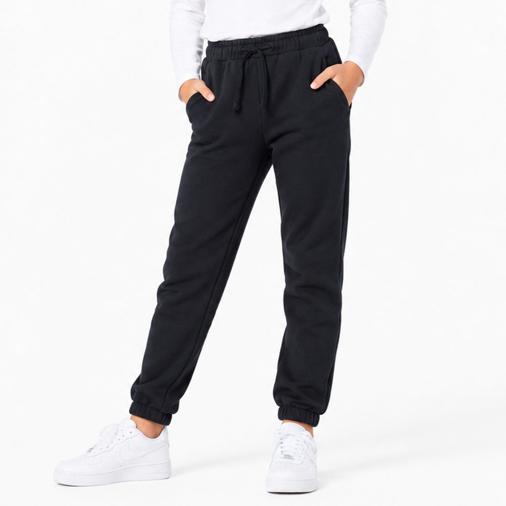 Teens Black Hooded Pants