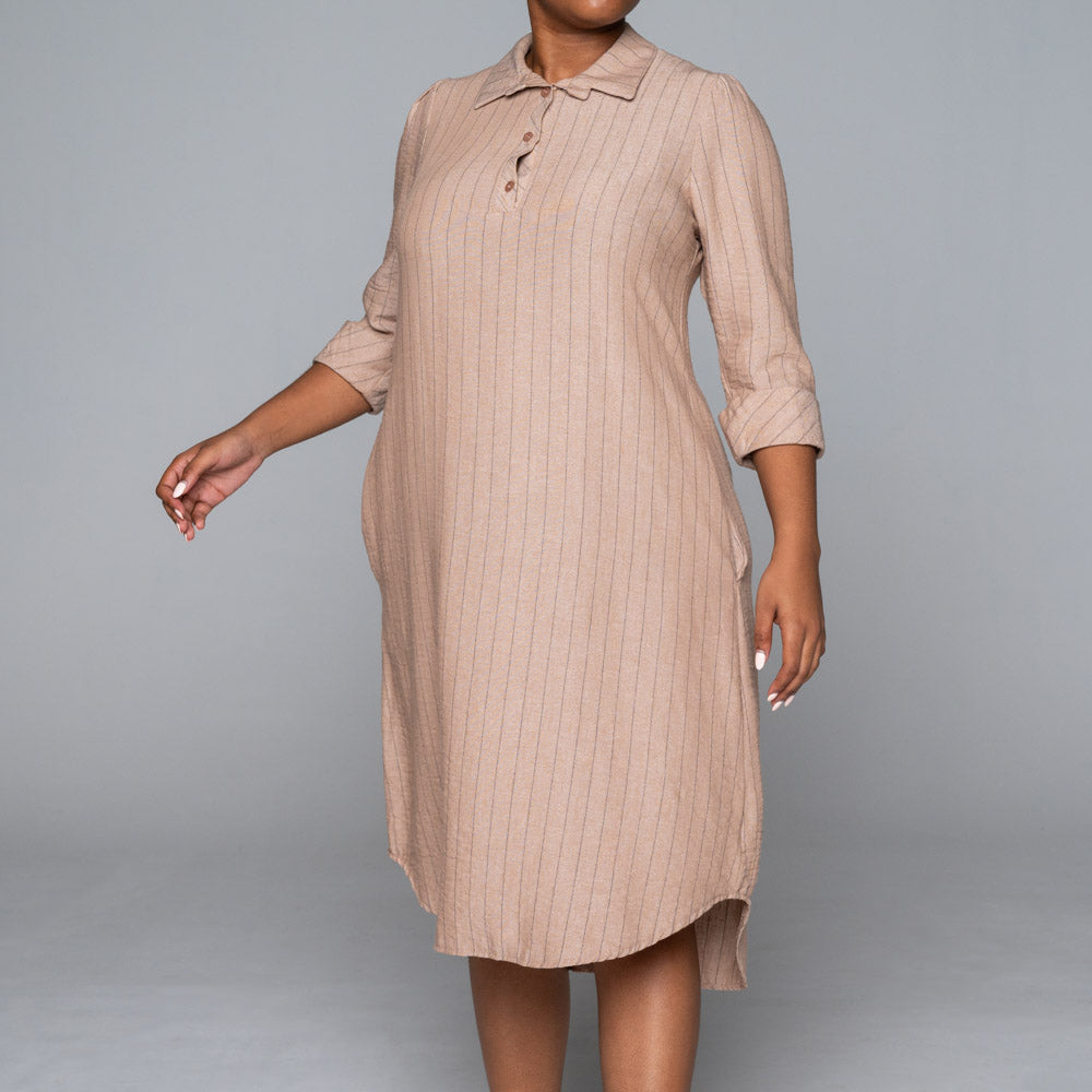 Plus Size Airflow Striped Tunic