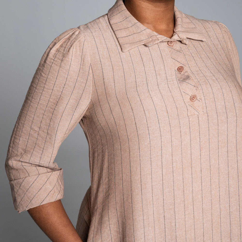 Plus Size Airflow Striped Tunic