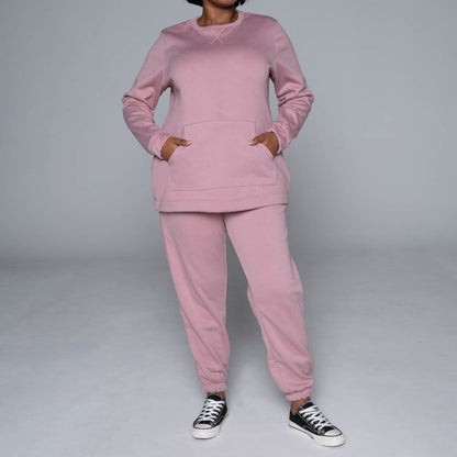 Plus Size Spun Poly Track Top