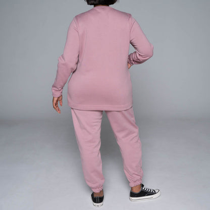 Plus Size Spun Poly Track Top