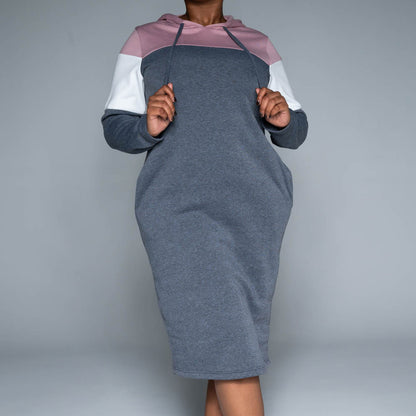 Plus Size Spun Poly Hooded Tunic