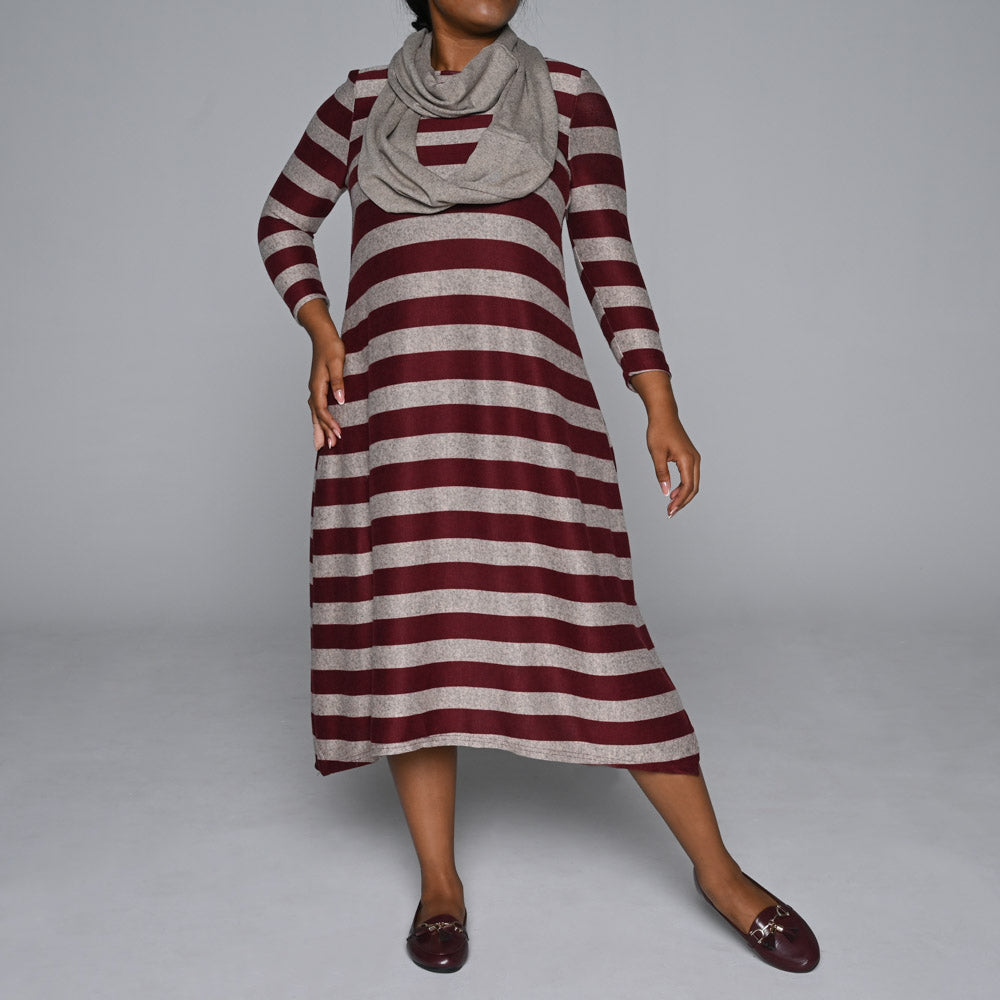 Snood Edit Plus Size Jersey Knit Tunic