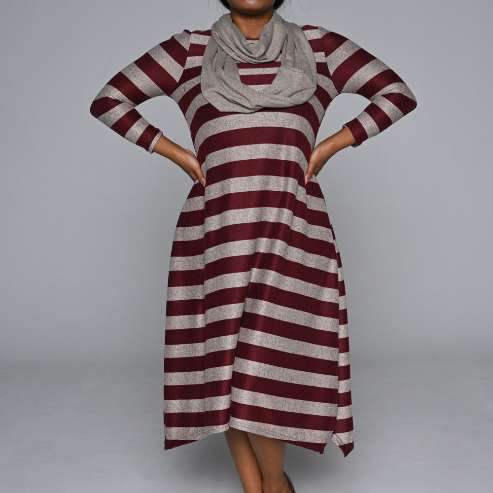 Snood Edit Plus Size Jersey Knit Tunic