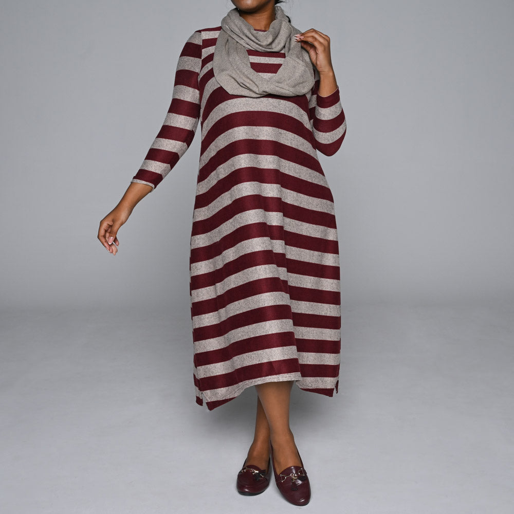 Snood Edit Plus Size Jersey Knit Tunic